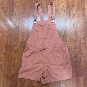 Abercrombie & Fitch girls pink overalls